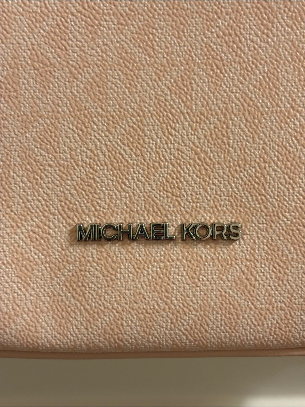 Michael Kors Blush Logo Crescent Shoulder Bag - Picture 2 of 6